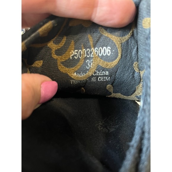 FLY LONDON Yama Wrap Heel Tie Black Suede Wedge Boots Booties 38 US 7.5 - 8 - Picture 8 of 11